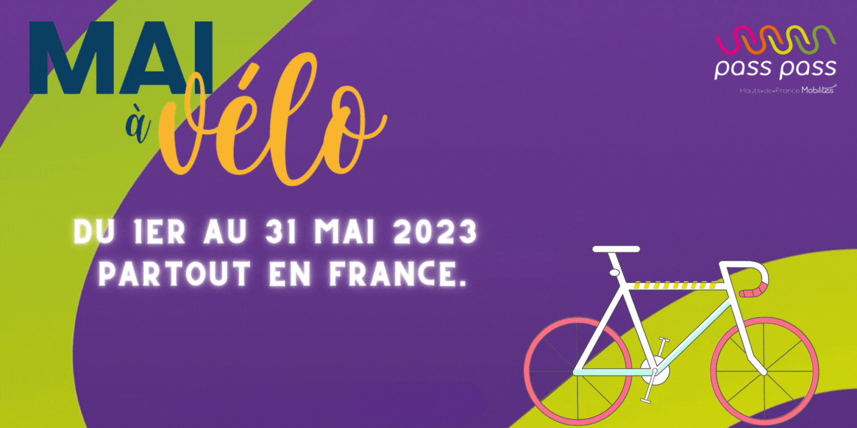Lire l'article sur Mai à Vélo : Du 1er au 31 Mai 2023 ! 