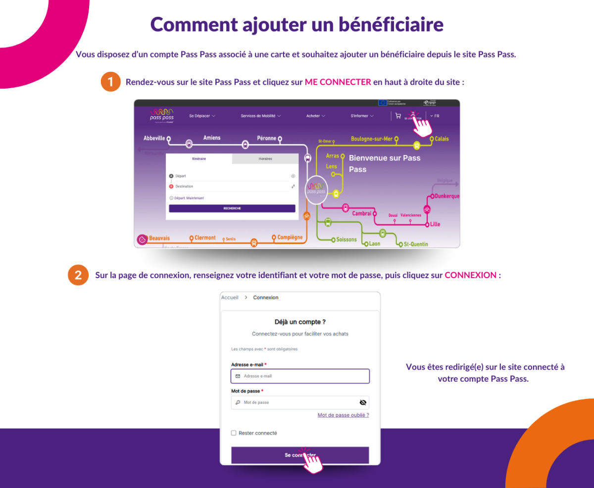 Comment ajouter un bénéficiaire