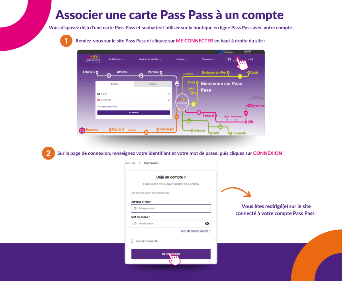 Associer une carte Pass Pass à un compte